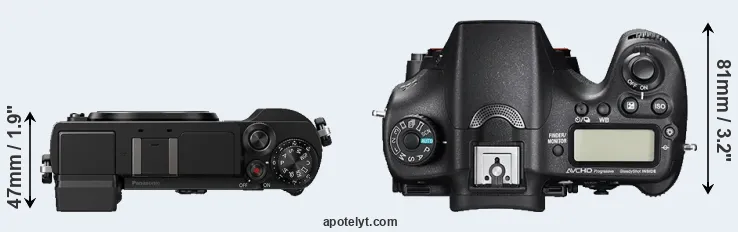 Compare GX9 versus A77 II top