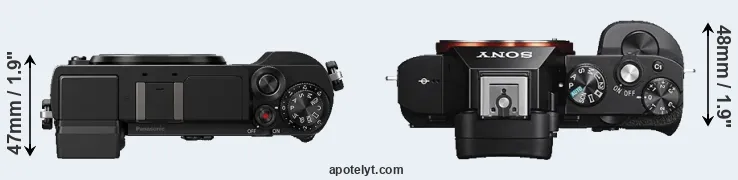Compare GX9 versus A7S top