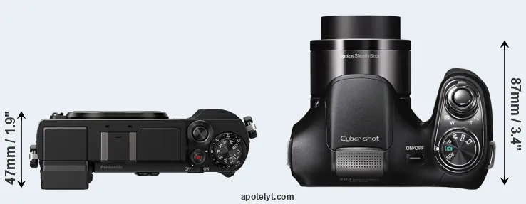 Compare GX9 versus H200 top