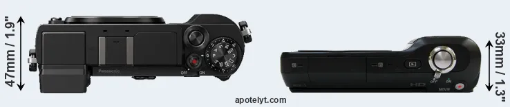 Compare GX9 versus NEX-3 top