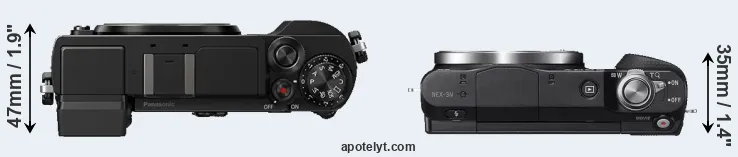 Compare GX9 versus NEX-3N top