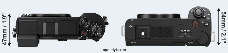 Compare GX9 versus ZV-E1 top