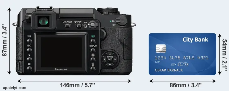 L1 and credit card rear side