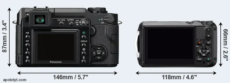 Comparison L1 or WG-6 rear