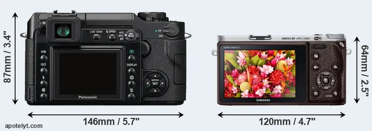 Comparison L1 or NX500 rear