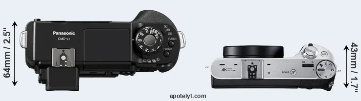 Compare L1 versus NX500 top