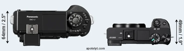 Compare L1 versus A6300 top