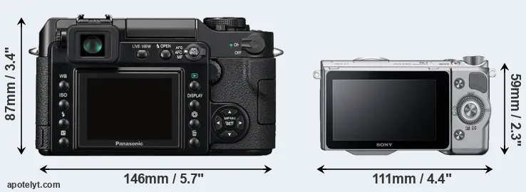 Comparison L1 or NEX-5T rear