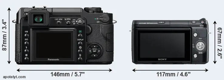 Comparison L1 or NEX-F3 rear