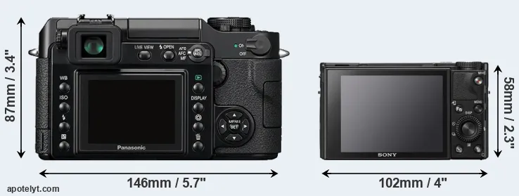 Comparison L1 or RX100 VII rear