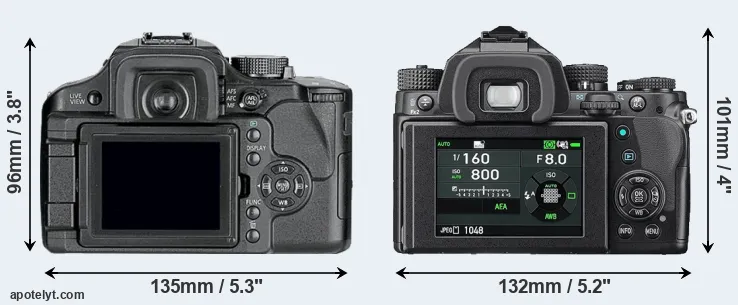 Comparison L10 or KP rear