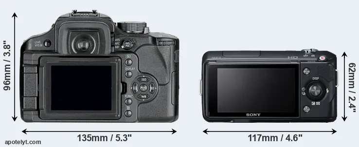 Comparison L10 or NEX-3 rear