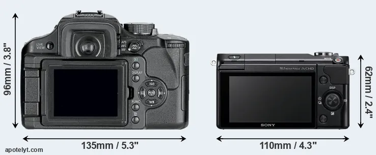 Comparison L10 or NEX-3N rear