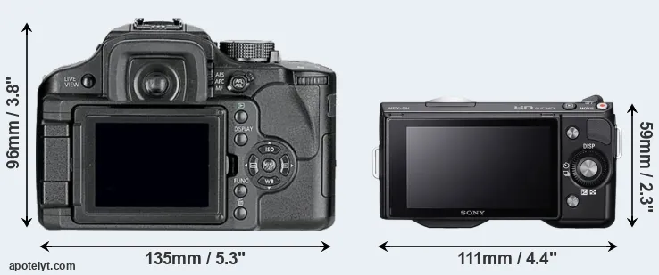Comparison L10 or NEX-5N rear
