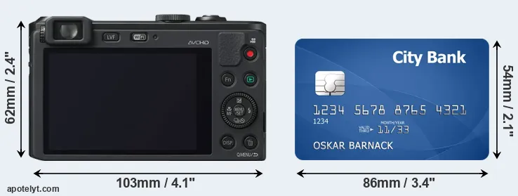 LF1 and credit card rear side