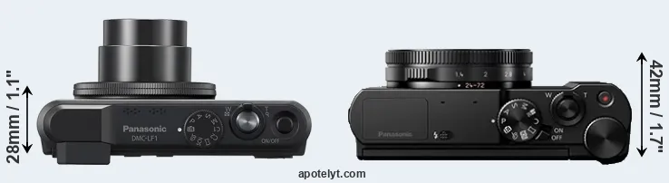Compare LF1 versus LX15 top