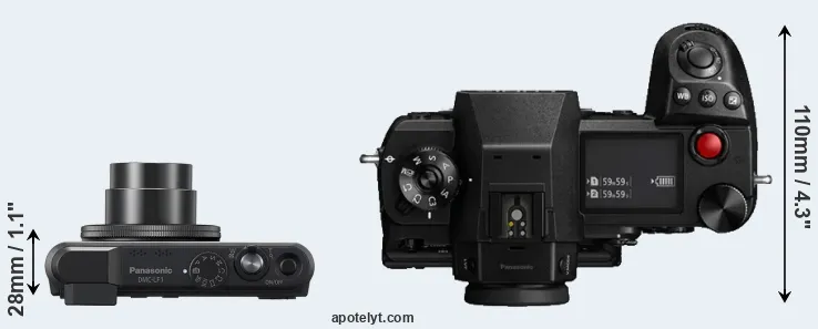 Compare LF1 versus S1H top