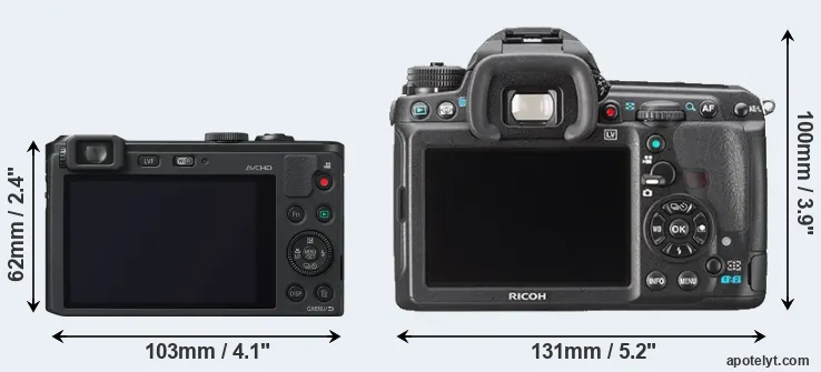 Comparison LF1 or K-3 rear