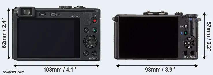 Comparison LF1 or Pentax Q rear