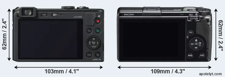 Comparison LF1 or GR IIIx rear