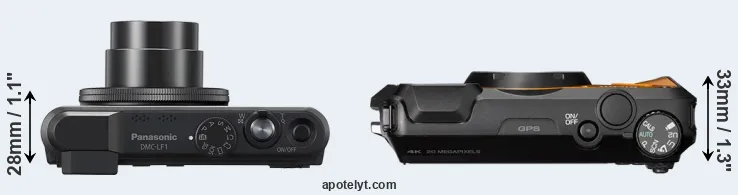 Compare LF1 versus WG-6 top