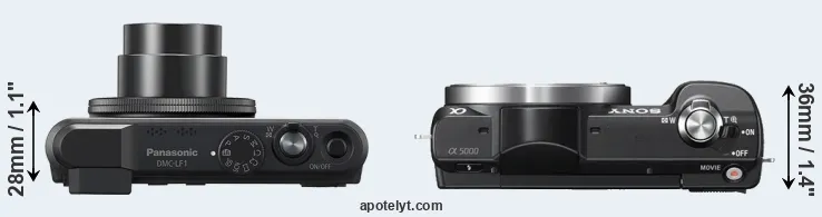 Compare LF1 versus A5000 top
