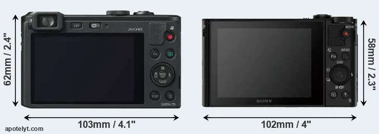 Comparison LF1 or HX90V rear