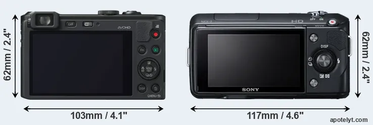 Comparison LF1 or NEX-3 rear