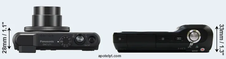 Compare LF1 versus NEX-3 top