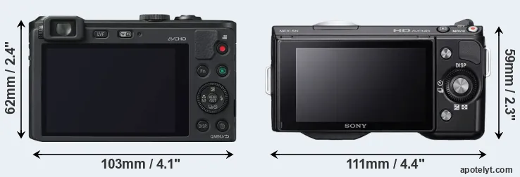 Comparison LF1 or NEX-5N rear