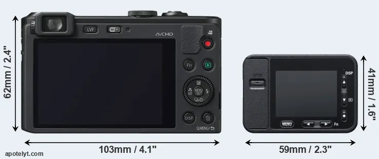 Comparison LF1 or RX0 rear