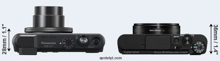 Compare LF1 versus WX800 top