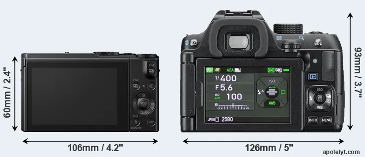 Comparison LX10 or K-70 rear