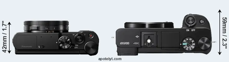 Compare LX10 versus A6100 top