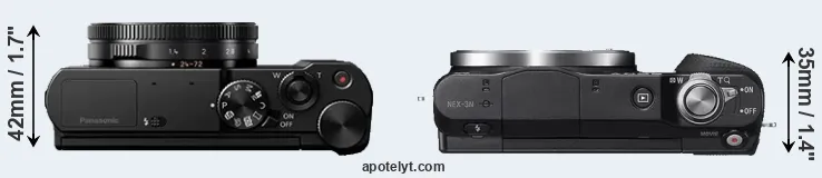 Compare LX10 versus NEX-3N top