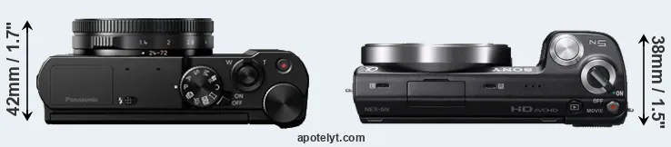 Compare LX10 versus NEX-5N top