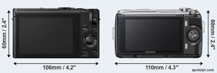 Comparison LX10 or NEX-C3 rear
