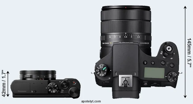 Compare LX10 versus RX10 IV top