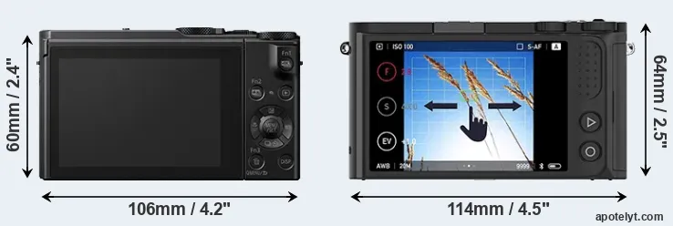 Comparison LX10 or M1 rear