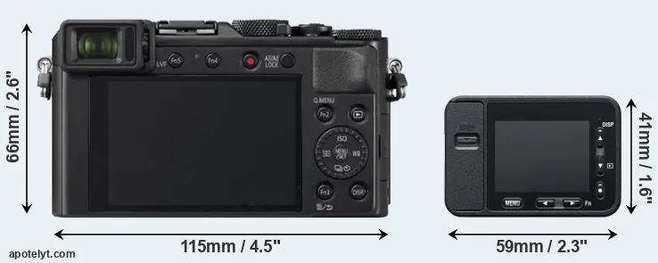 Comparison LX100 II or RX0 rear