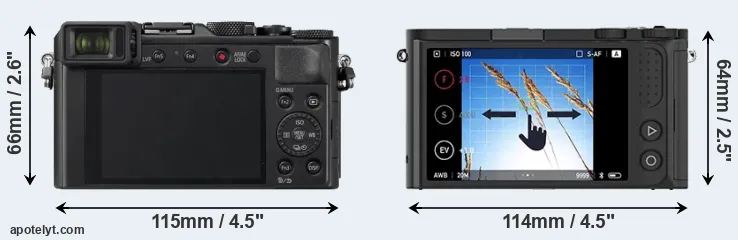Comparison LX100 II or M1 rear