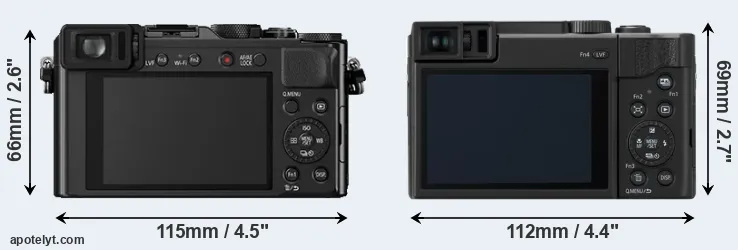 Comparison LX100 or ZS80 rear