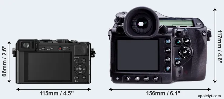 Comparison LX100 or 645D rear