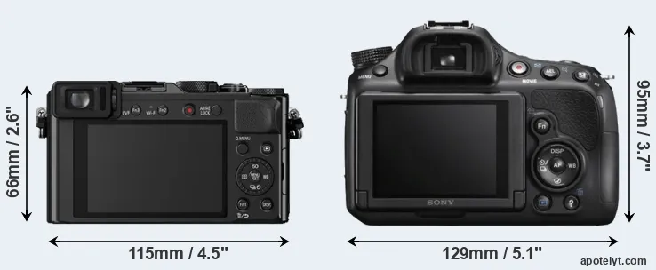 Comparison LX100 or A58 rear