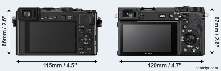 Comparison LX100 or A6600 rear