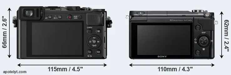 Comparison LX100 or NEX-3N rear