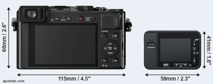 Comparison LX100 or RX0 rear