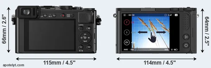 Comparison LX100 or M1 rear