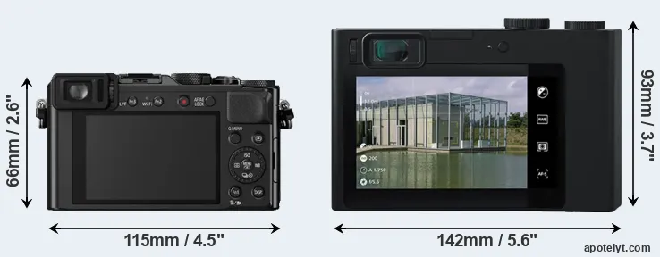 Comparison LX100 or ZX1 rear