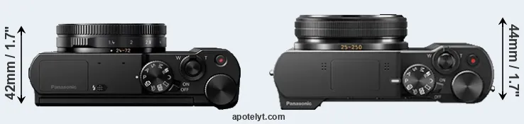 Compare LX15 versus ZS100 top